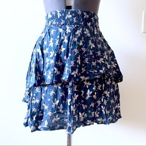 Zara Flirty Tiered Skater Skirt
